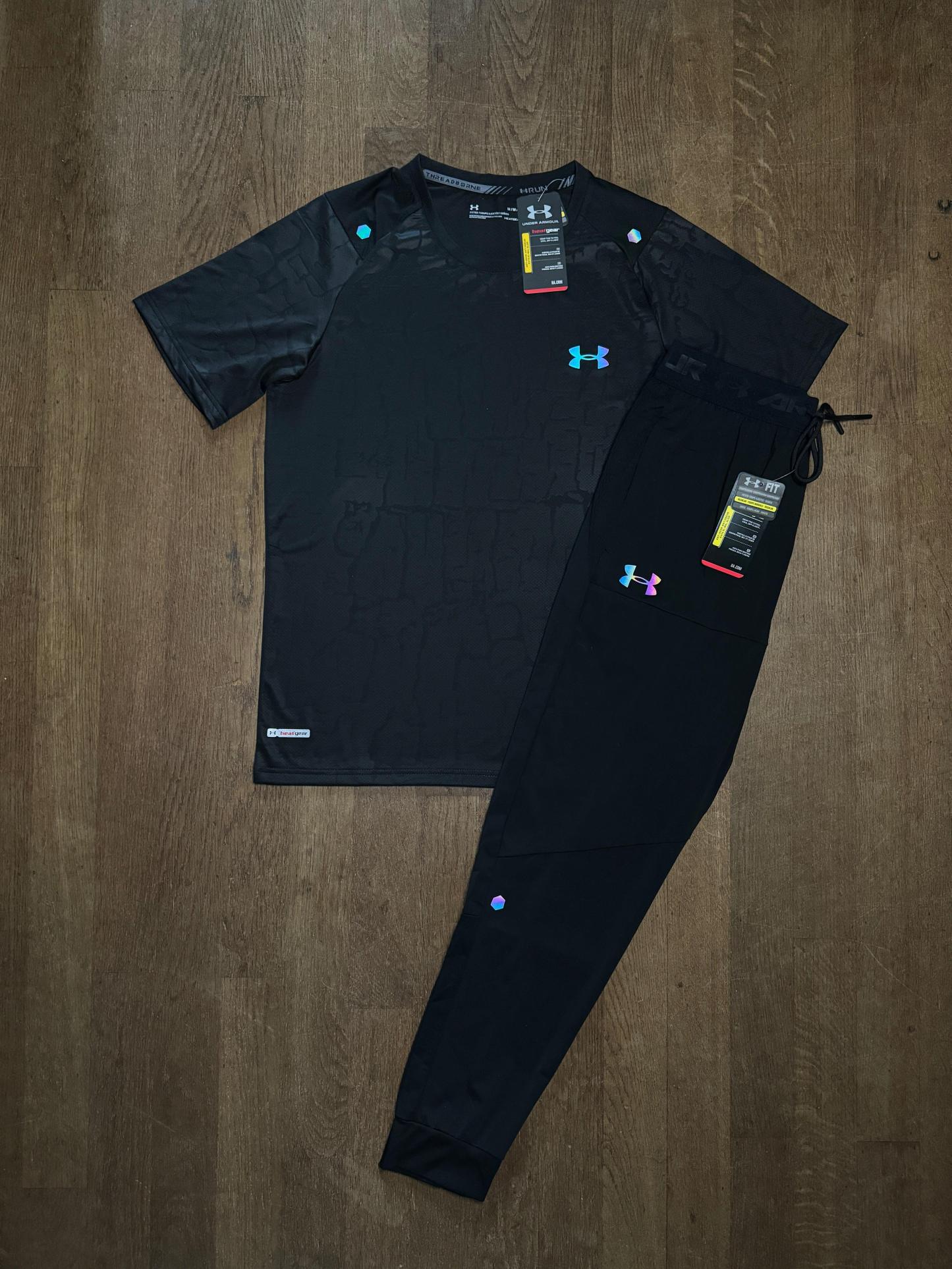 NEW FLUORENSCENT LONG PANTS SET - BLACK