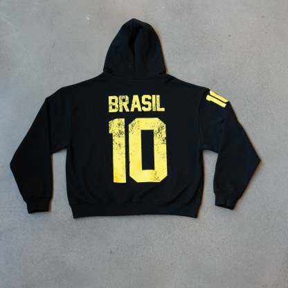 Brazil Football Club Zip Hoodie