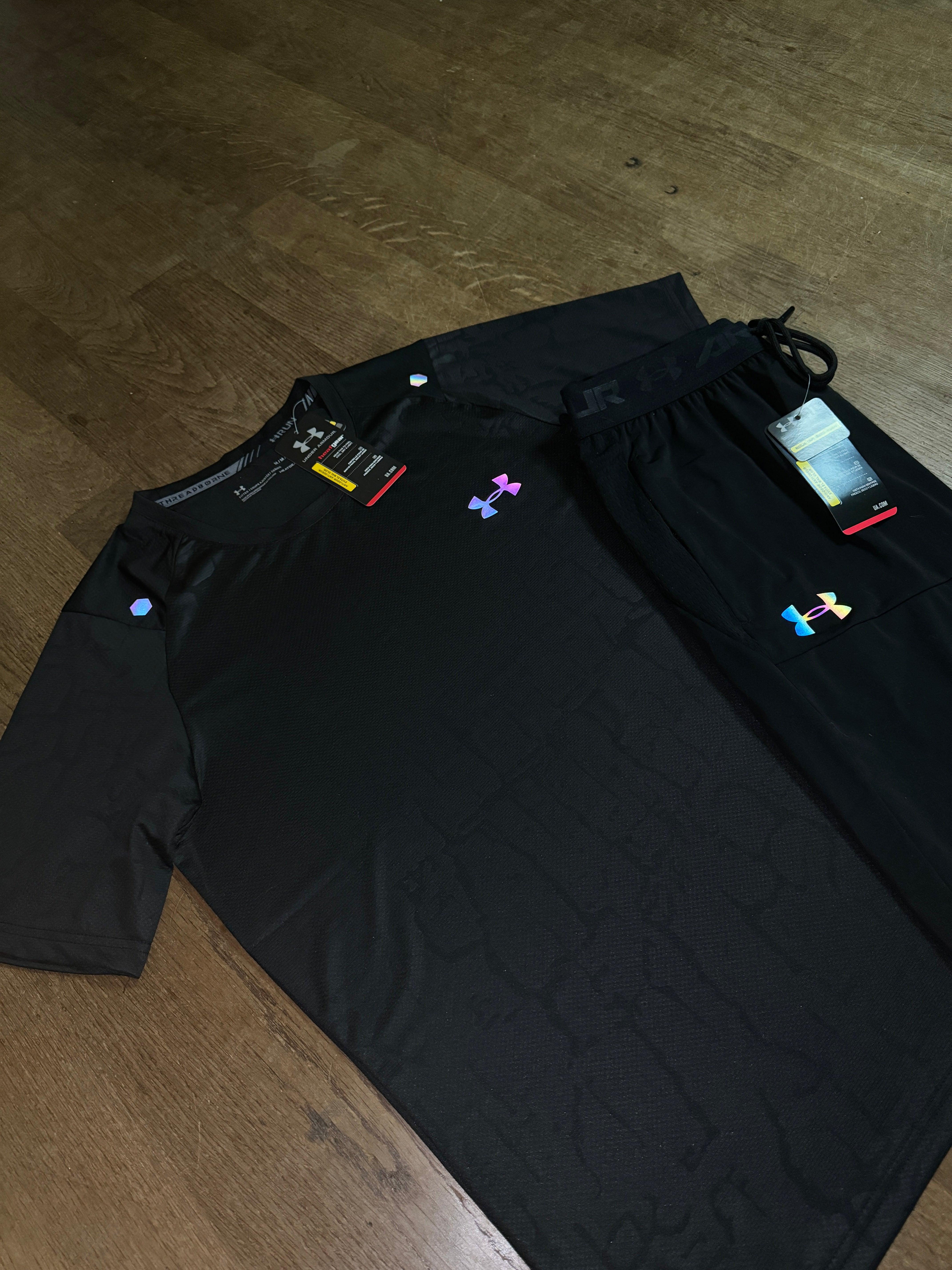 NEW FLUORENSCENT LONG PANTS SET - BLACK