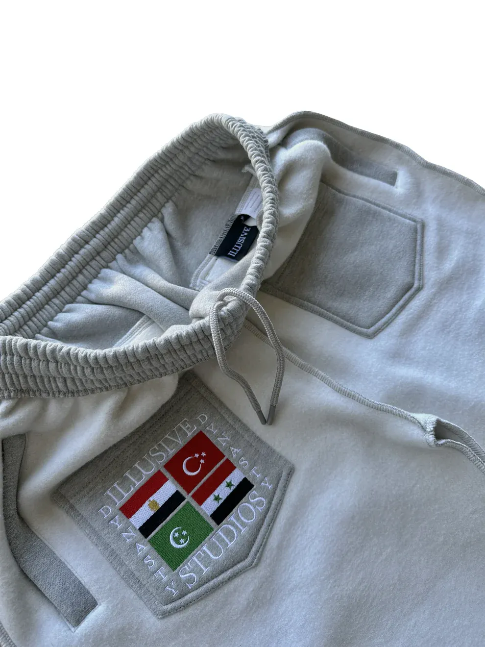 'Illusive Dynasty' Inside Out Sweatpants - Black