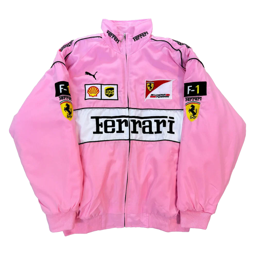 Pink Racing Jacket – F1 Style