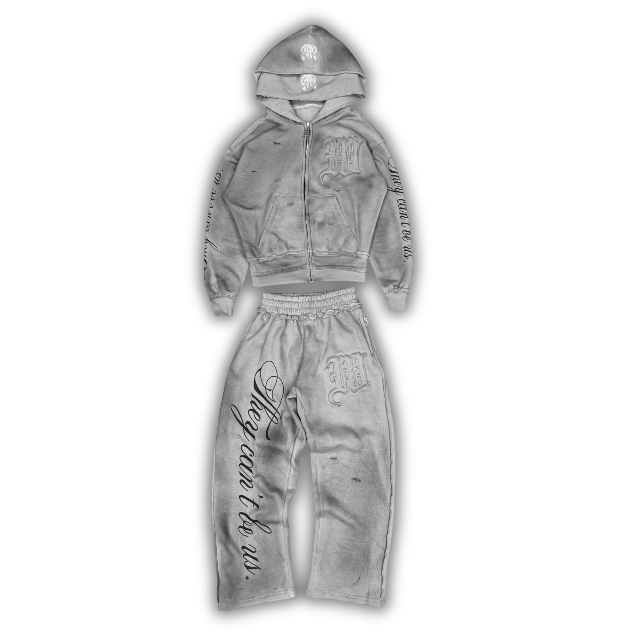 "RAW CEMENT" HIDDEN SINS SWEATSUIT