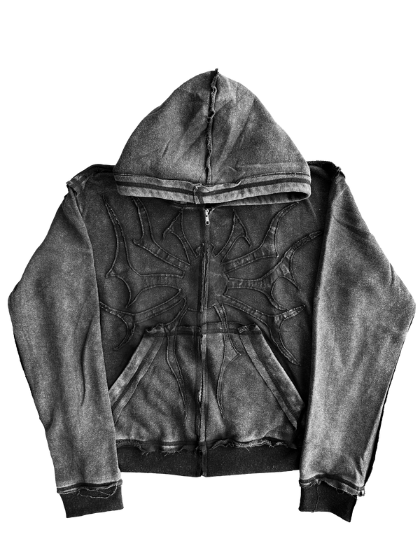 Spider Vintage Zip-Up Hoodie