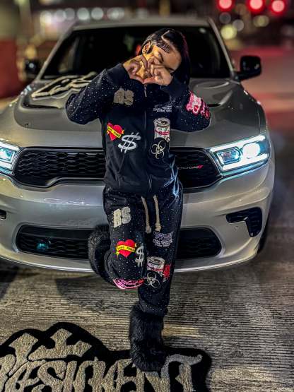 RS  SWEATSUIT- BLACK