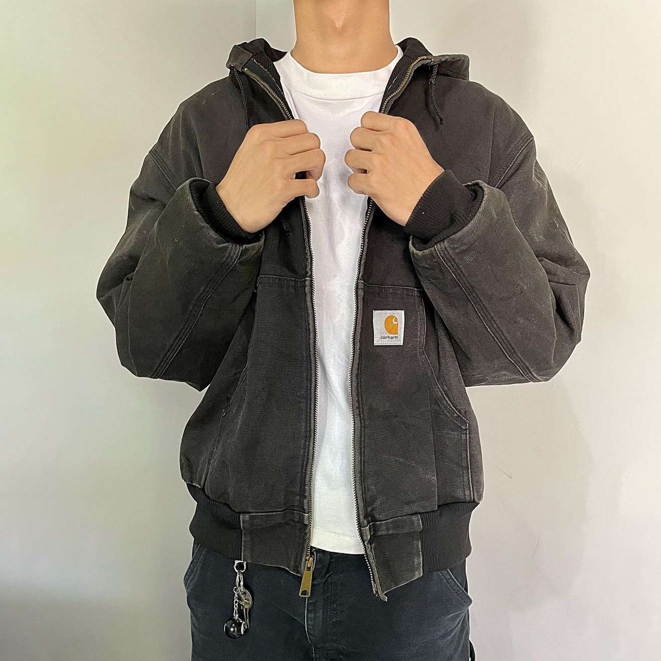 Solid Color Long Sleeve Zipper Design Jacket