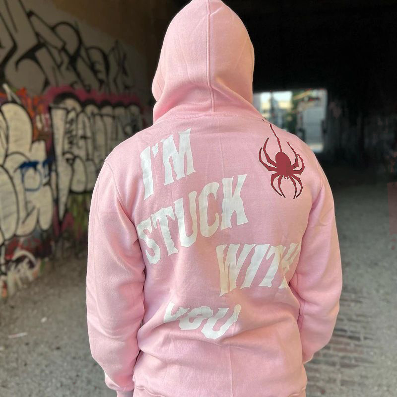 Retro Casual Street Full Zip Hoodie