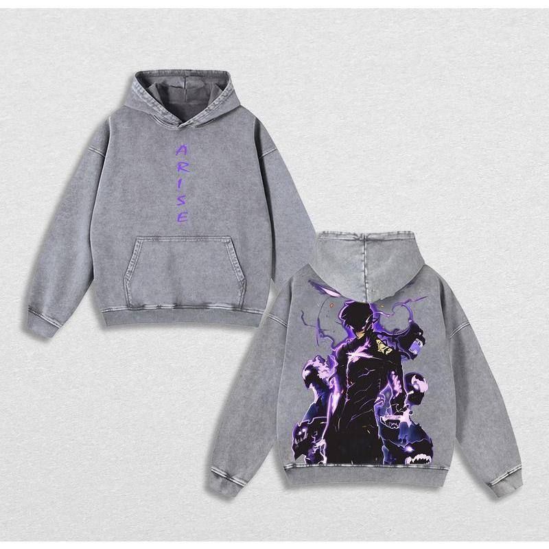SUNG JIN WOO ACID WASH HOODIE
