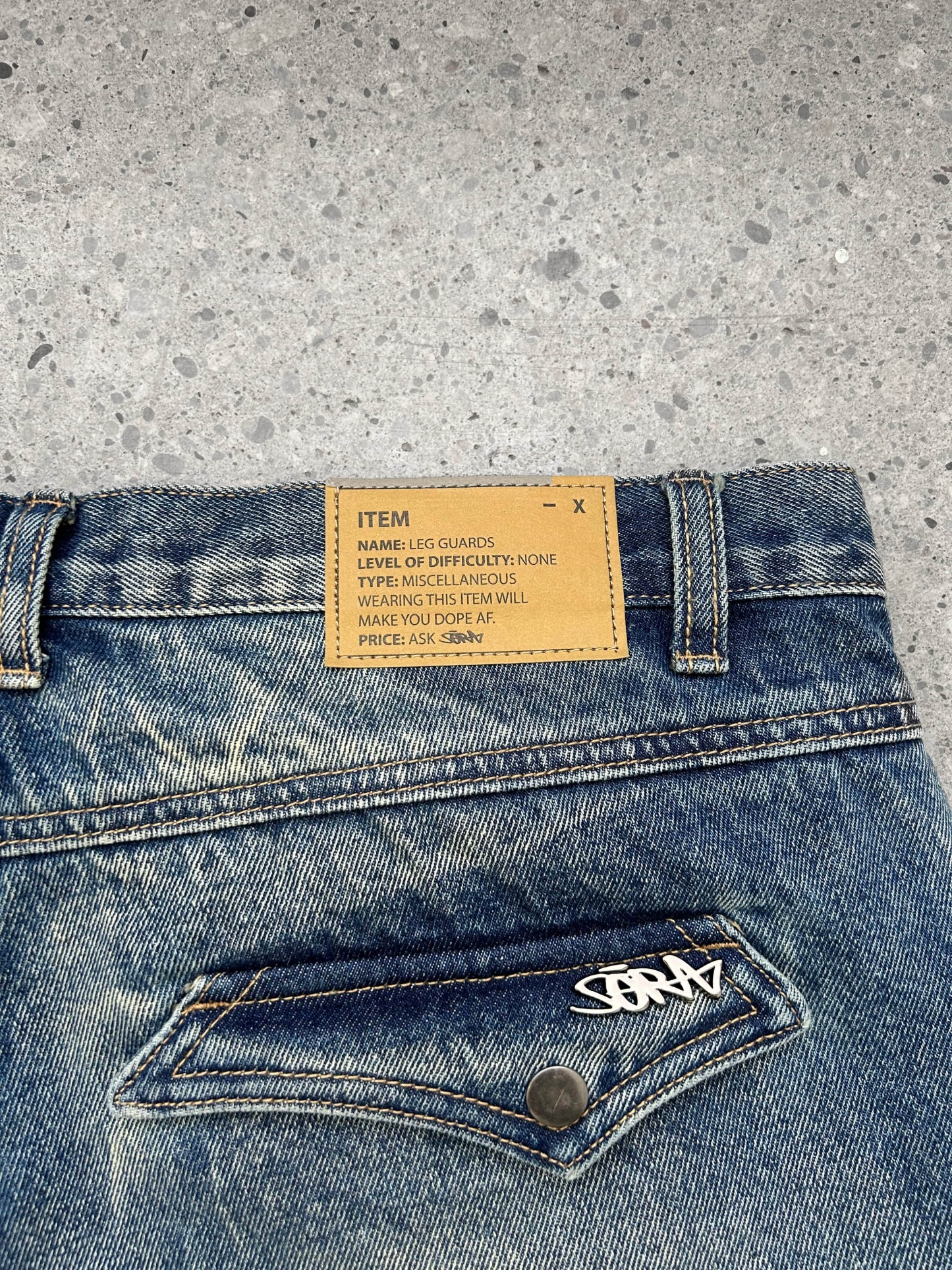 "WINTER ARMOR" Blue Cargo Pants