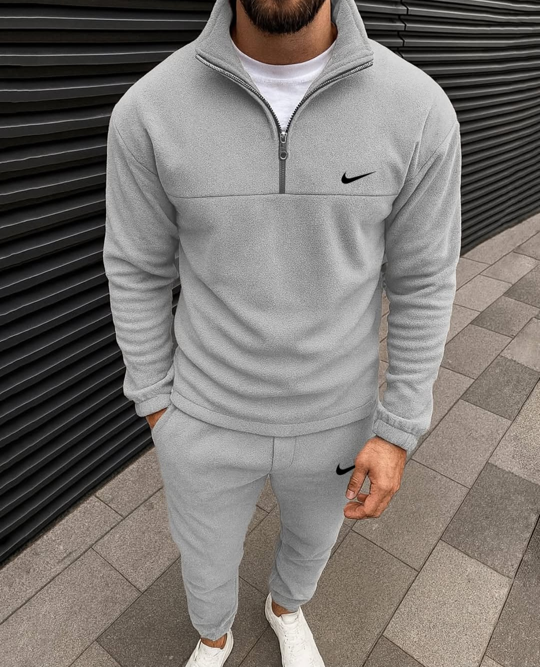 Signature Fleece QuarterZip Jogger Set