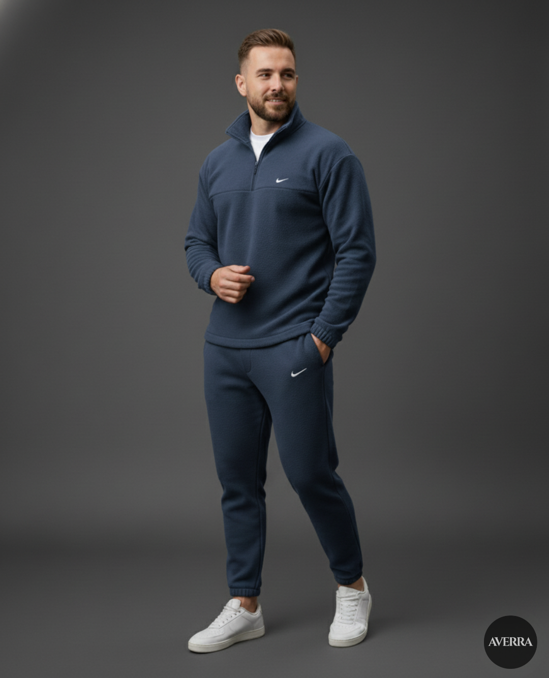 Signature Fleece QuarterZip Jogger Set