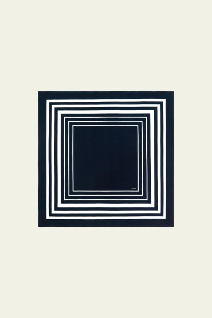 #color_90*90cm午夜蓝几何丝巾