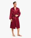 Clearance Smooth Silk Dressing Gown