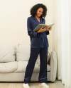 Women's Piped Silk Pyjamas Set