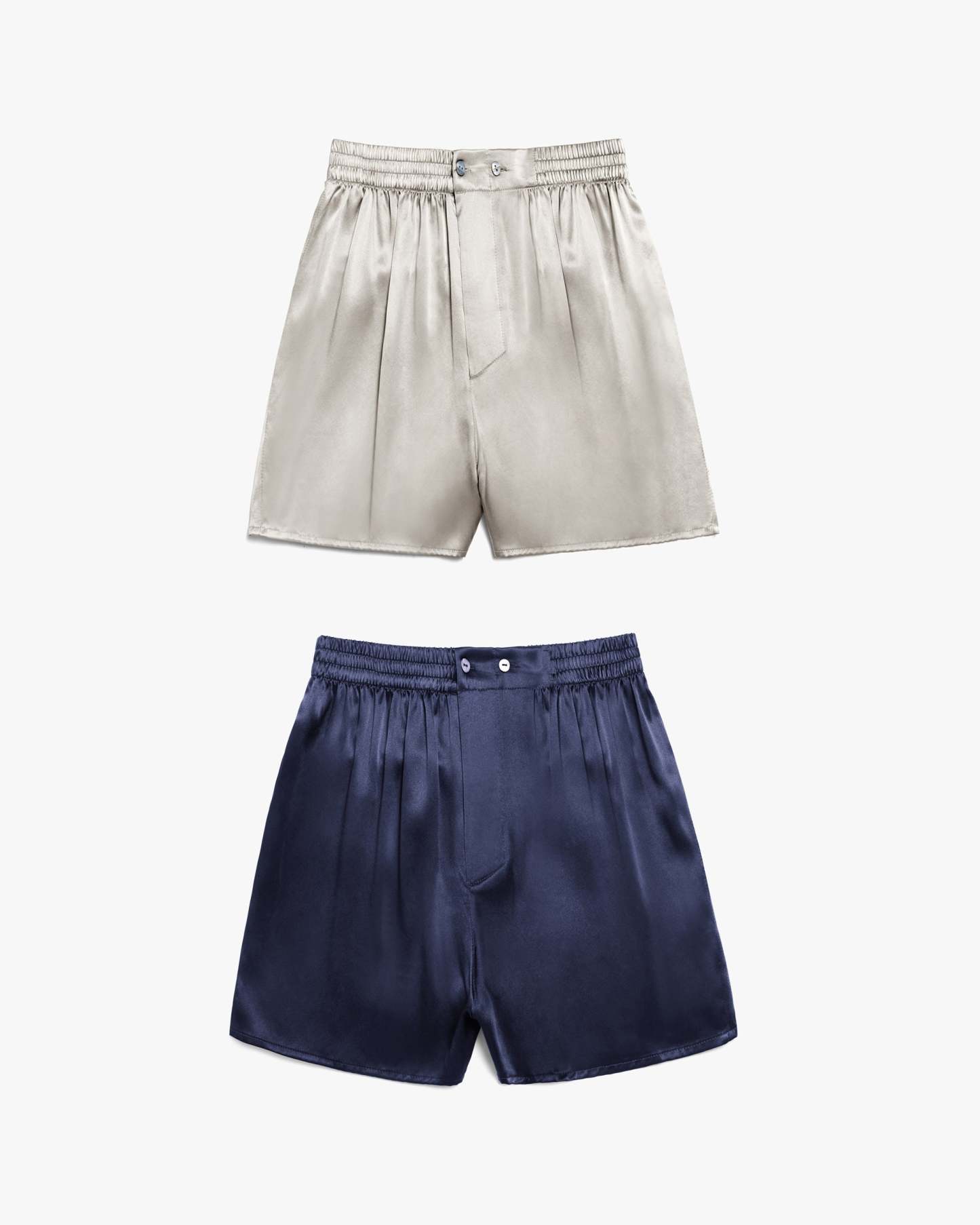 Navy Blue & Silver Gray