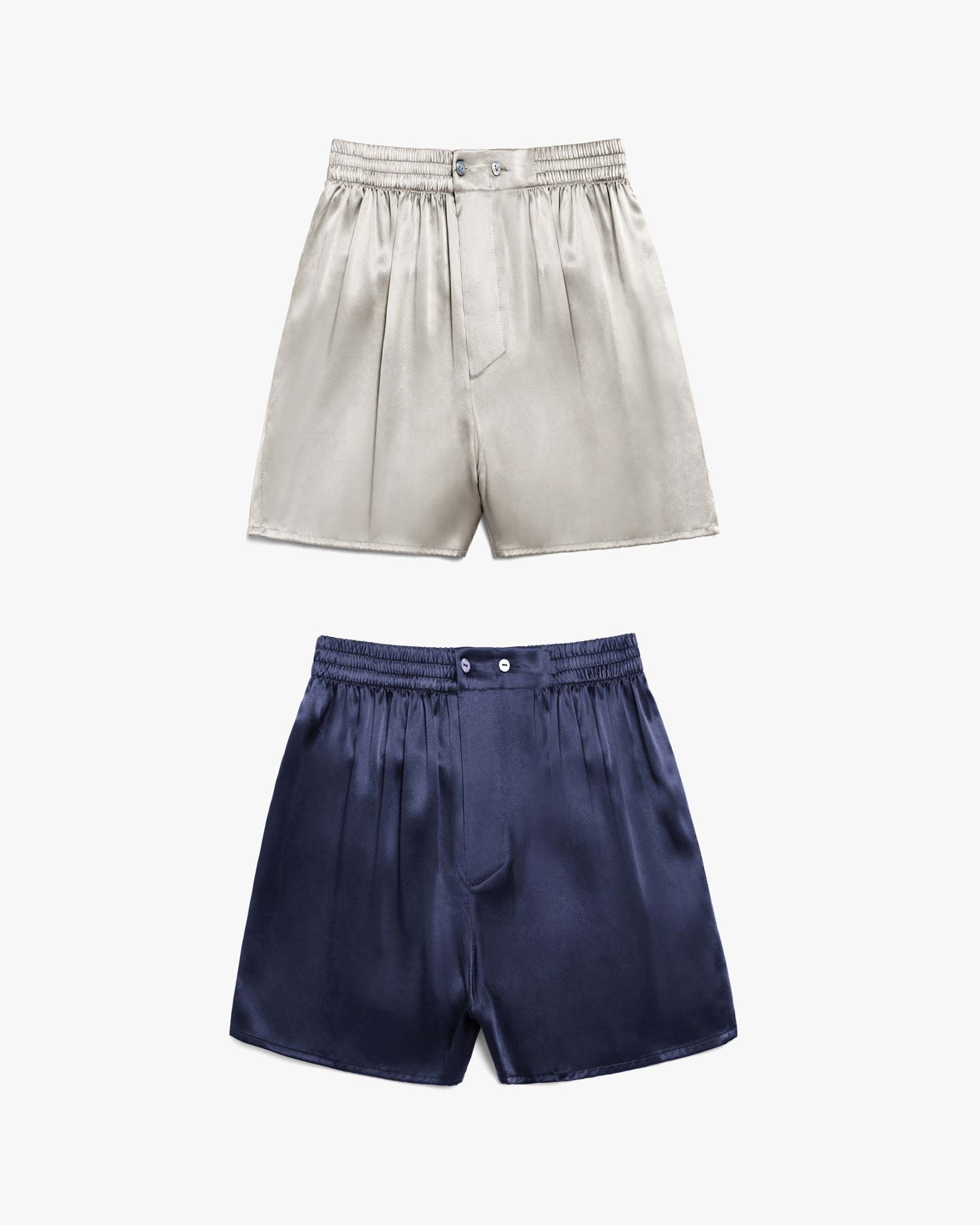 Navy Blue & Silver Gray