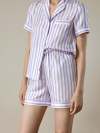 Lilac-White Pinstripes