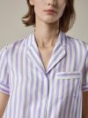 Lilac-White Pinstripes