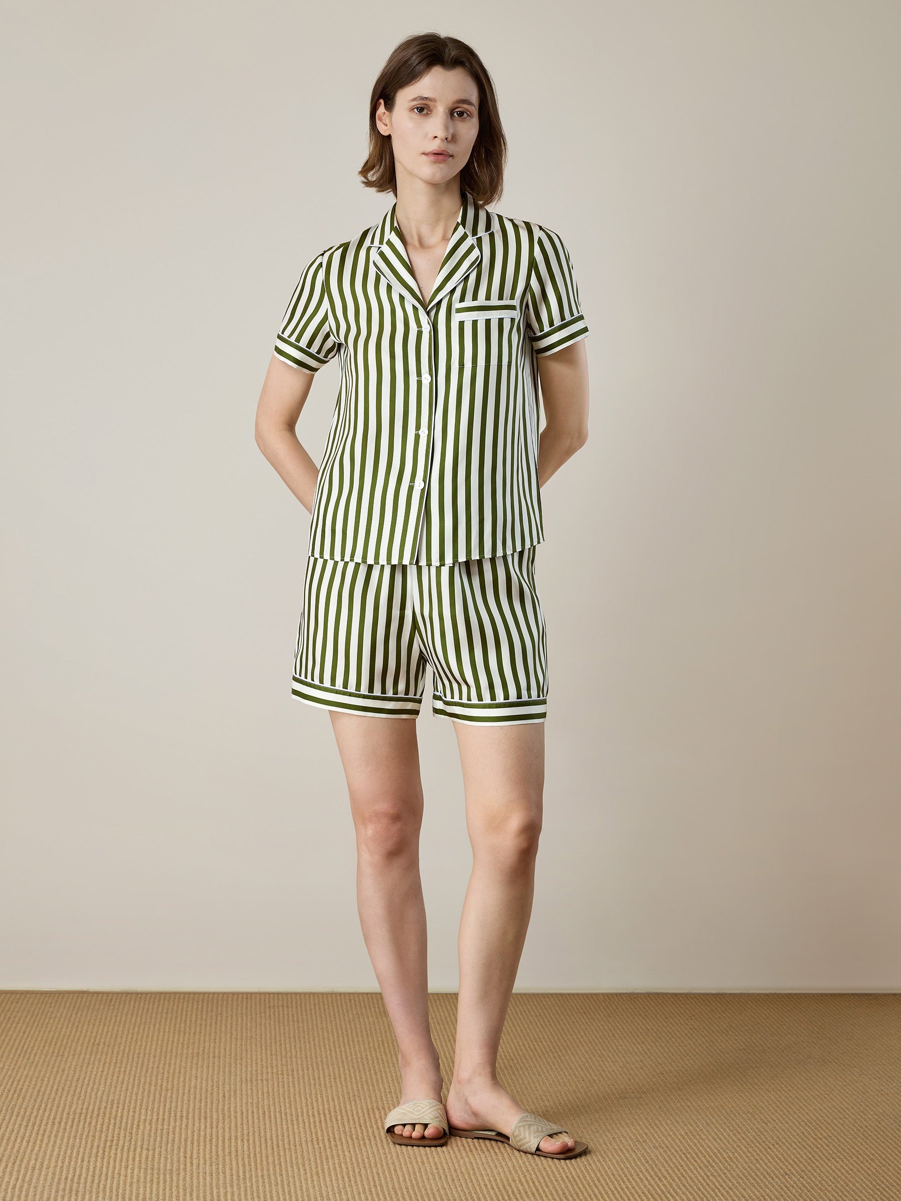 Green-White Pinstripes