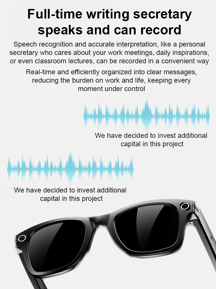 Multi-functional AI Glasses: Photo, Translation, and Music