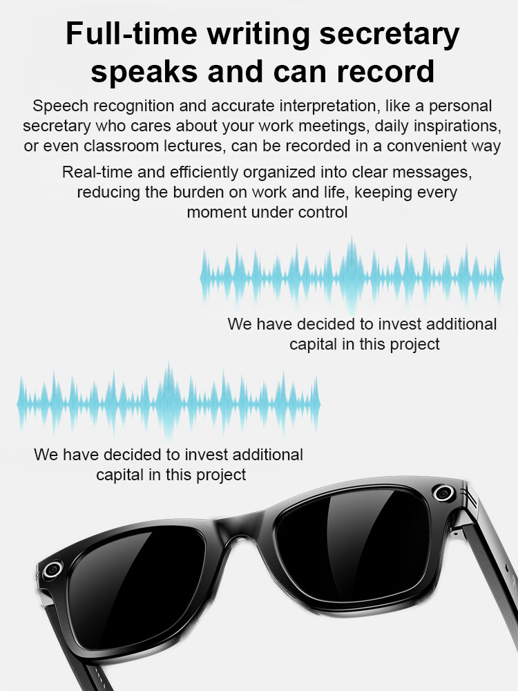 Multi-functional AI Glasses: Photo, Translation, and Music