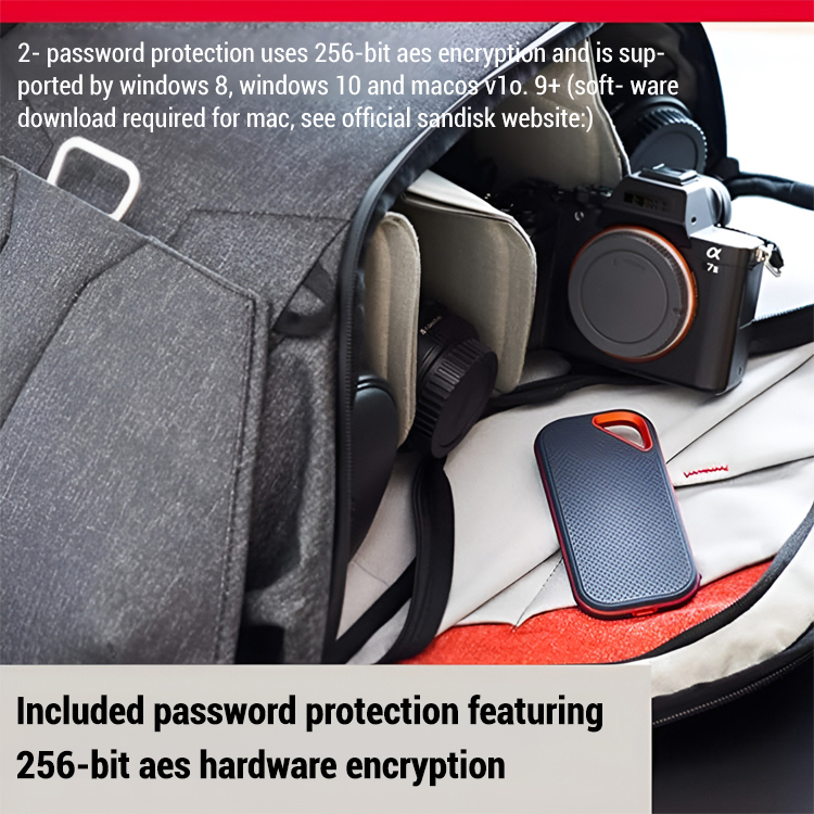 【32TB large capacity】Latest UFS4.0 flash memory technology, transfer speed up to 2000MB/S, No. 1 in sales at the International Consumer Electronics Show, 10-year warranty, free replacement if any problem occurs