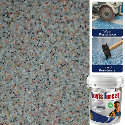 Ultra-Durable Marble Epoxy Floor Paint with Color Sand