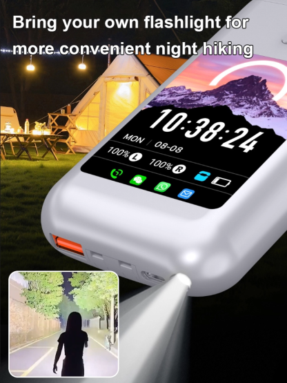 [Rechargeable, dialable & message visible] Digital display wireless earphones