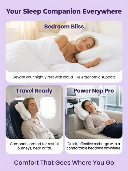 【Chiropractic experts recommend】Slow Rebound Memory Foam Neck Support Cloud Pillow