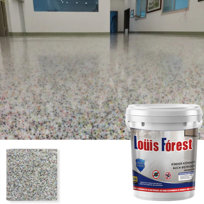 Epoxy Colored Sand Floor Paint [Crystal Marble Texture]-It won't break down for 20 years.