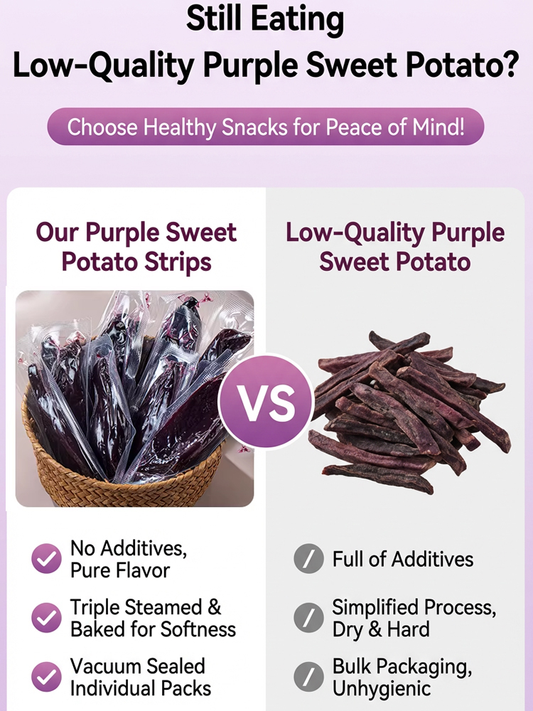 🍠 USDA Organic Purple Sweet Potato Snacks - 0 Fat 0 Sugar + Buy 1 Get 1 Free 🥦
