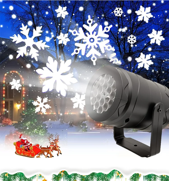 LED Energy-Saving Lamp Colorful Christmas Atmosphere Scene