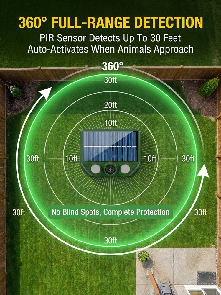 Co-Developed by Cornell -Caltech! Smart Ultrasonic Repeller Builds an Invisible Defense for Your Yard in 2 Minutes