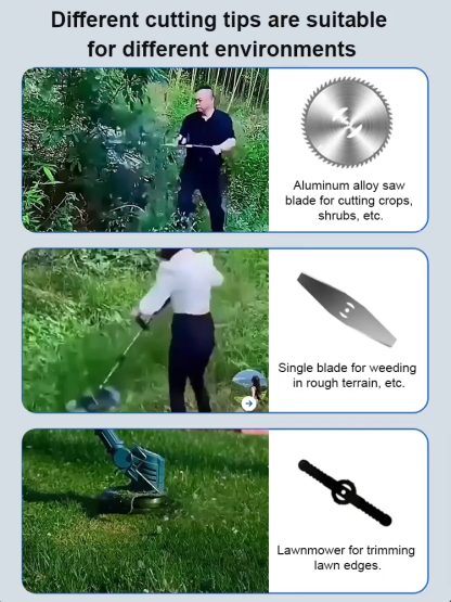 Foldable Cordless Weed Trimmer 🌿 288VF Lithium German Craftsmanship Lightweight