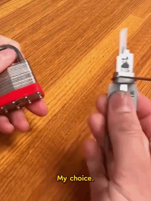 Master key lock picking tool, it can easily open any type of lock, you no longer need to pay someone to pick the lock!