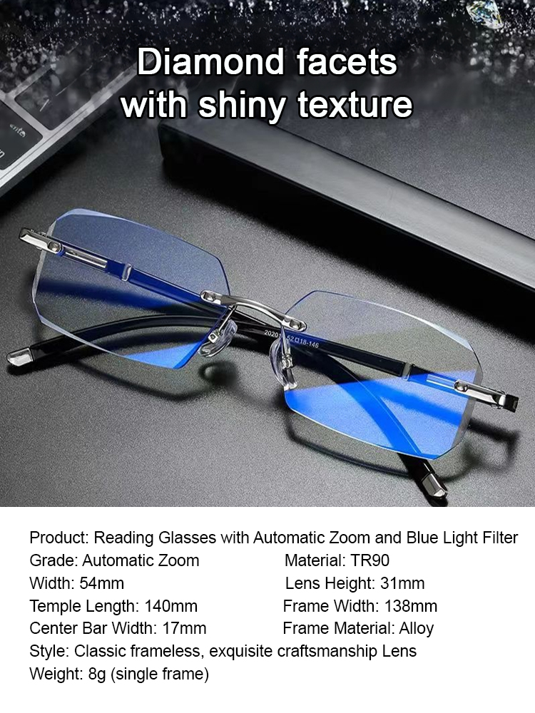 【100-700 automatic zoom】The lens is made of German high-standard optical materials and has obtained German TUV safety certification, which can block 99.9% of blue light.