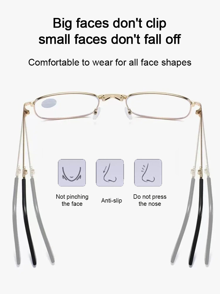 Automatic zoom from -7 to +7, blocks 99.9% of blue light, smart photochromic lenses automatically switch to sunglasses mode
