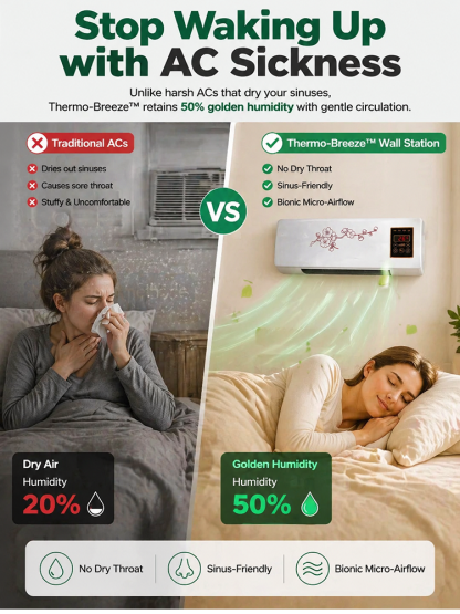Hot and cold wall-mounted home air conditioner【Seven days of electricity cost only $1】