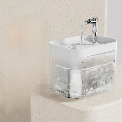 Automatic filtering circulating water dispenser, FDA certified, three-layer filtration removes 99.9% of impurities and bacteria, used by Hollywood stars' pets