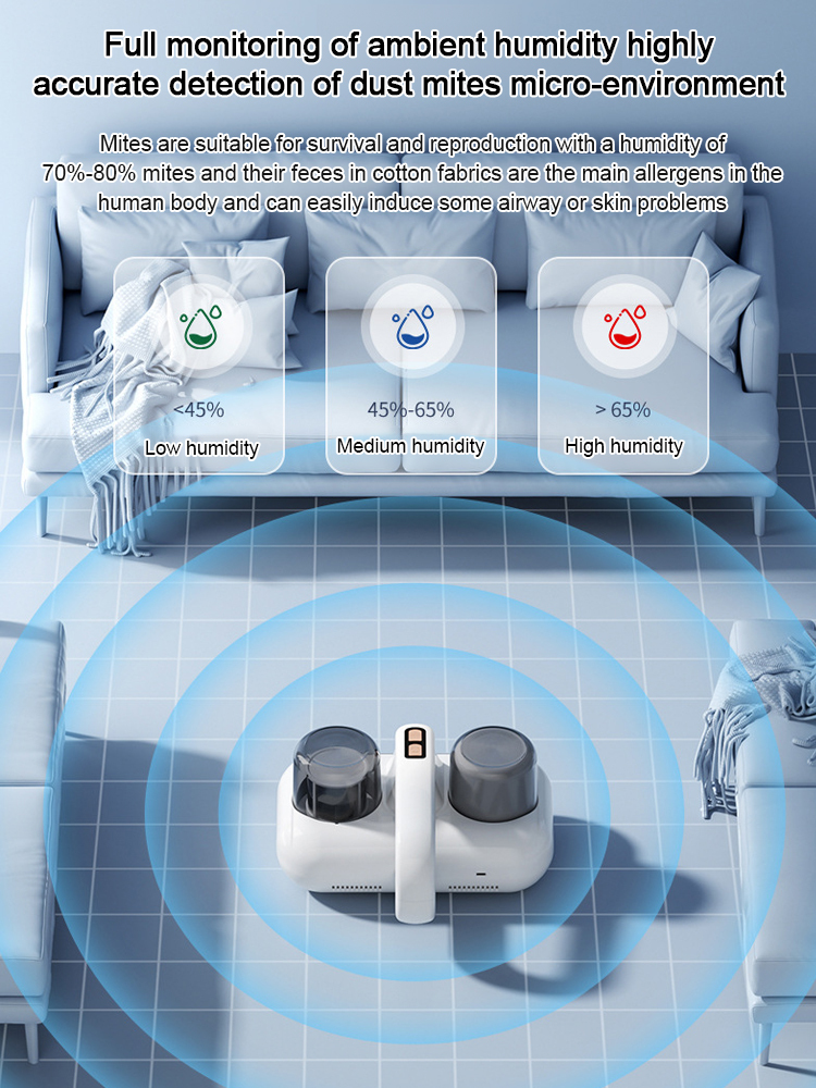 Household UV mite removal and sterilization equipment, with a mite removal and sterilization efficiency of up to 99%, also suitable for vacuuming. 10-year warranty, free replacement.