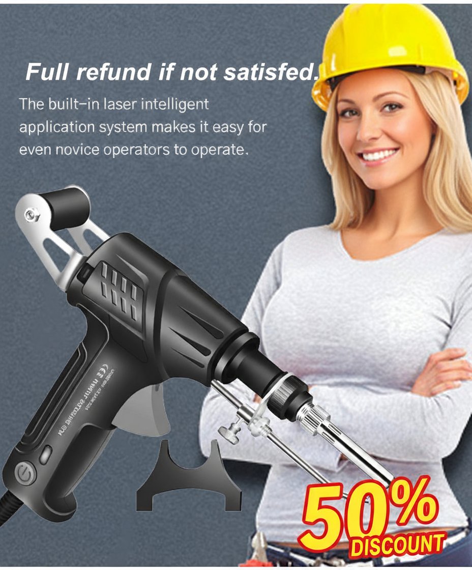 Welding, cutting, and rust removal – a 3-in-1 German laser welding tool (10-year warranty)