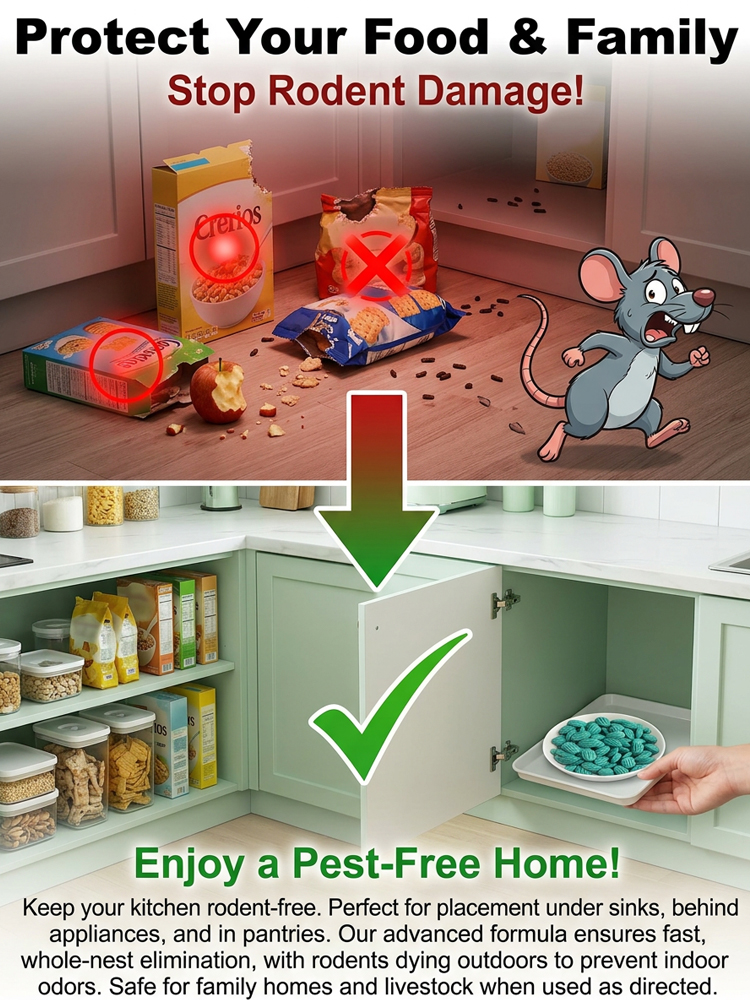 Rodent Repellent & Killer ✨ Ultra-Effective Mouse Rat Eradicator Safe for Home Pets Kids