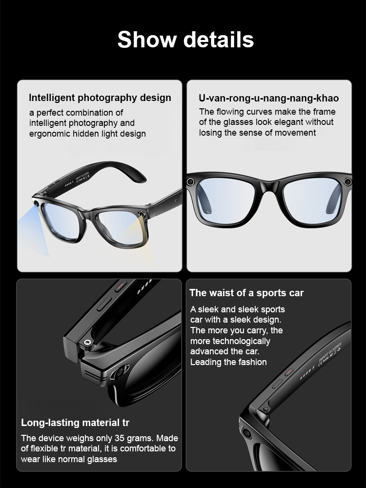 Multi-functional AI Glasses: Photo, Translation, and Music