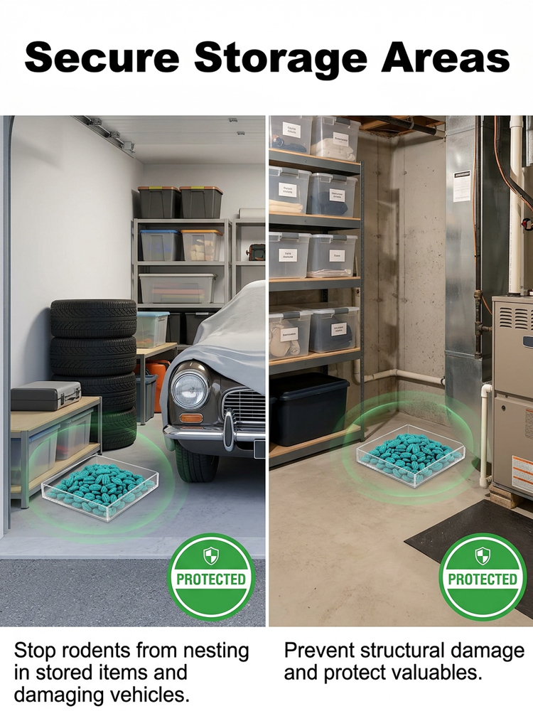 Rodent Repellent & Killer ✨ Ultra-Effective Mouse Rat Eradicator Safe for Home Pets Kids