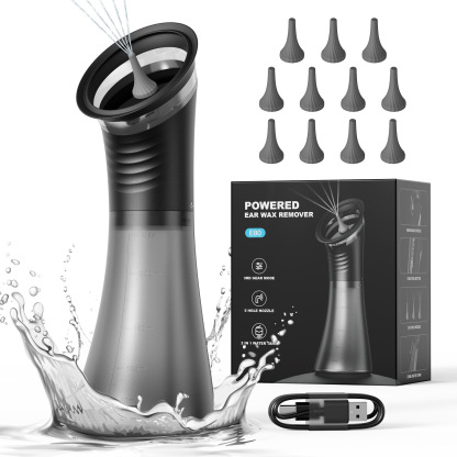 Say Goodbye to Dangerous Cotton Swabs! Smart Pulsating Ear Washer + Warm Air Drying, Flushes Out Stubborn Earwax with One Click!