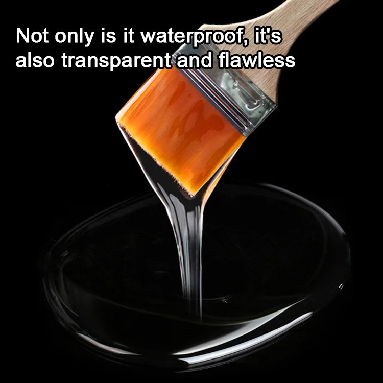 Transparent waterproofing adhesive