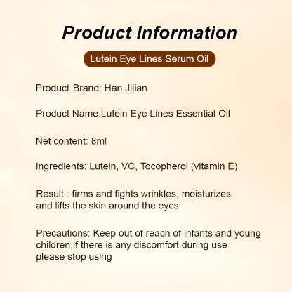 Eye oil serum against wrinkles and fine lines