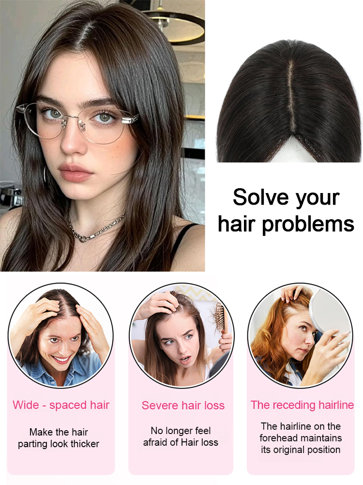 Natural Fluffy Airy Women's Hair Topper