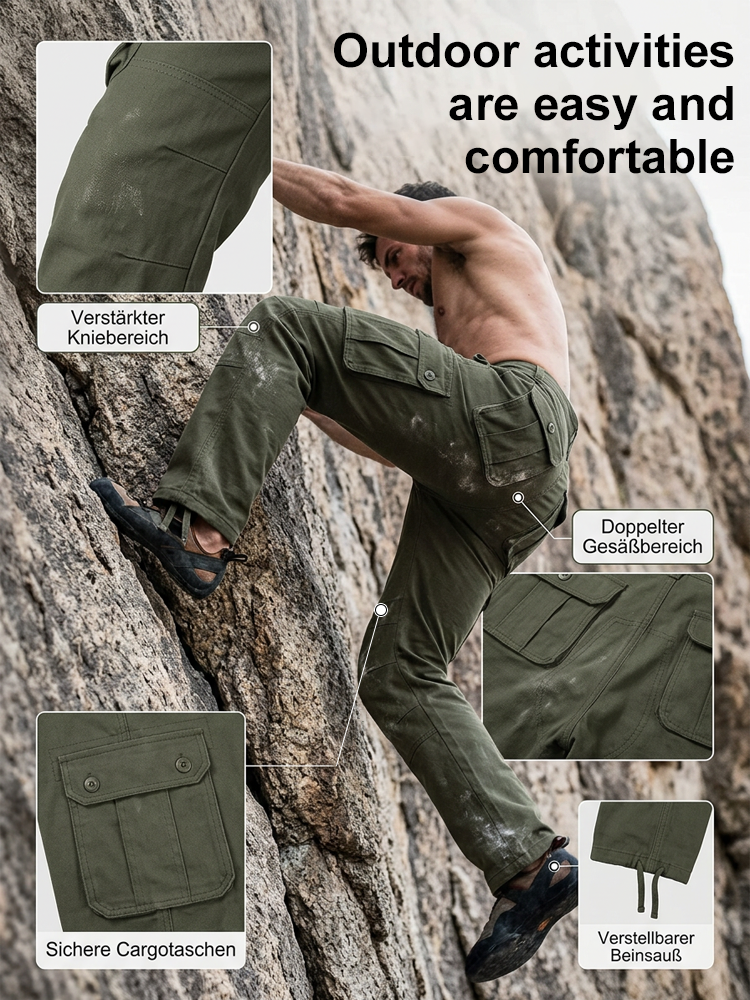 Ten-year durable oversized 6-pocket wrinkle-free and wear-resistant work pants