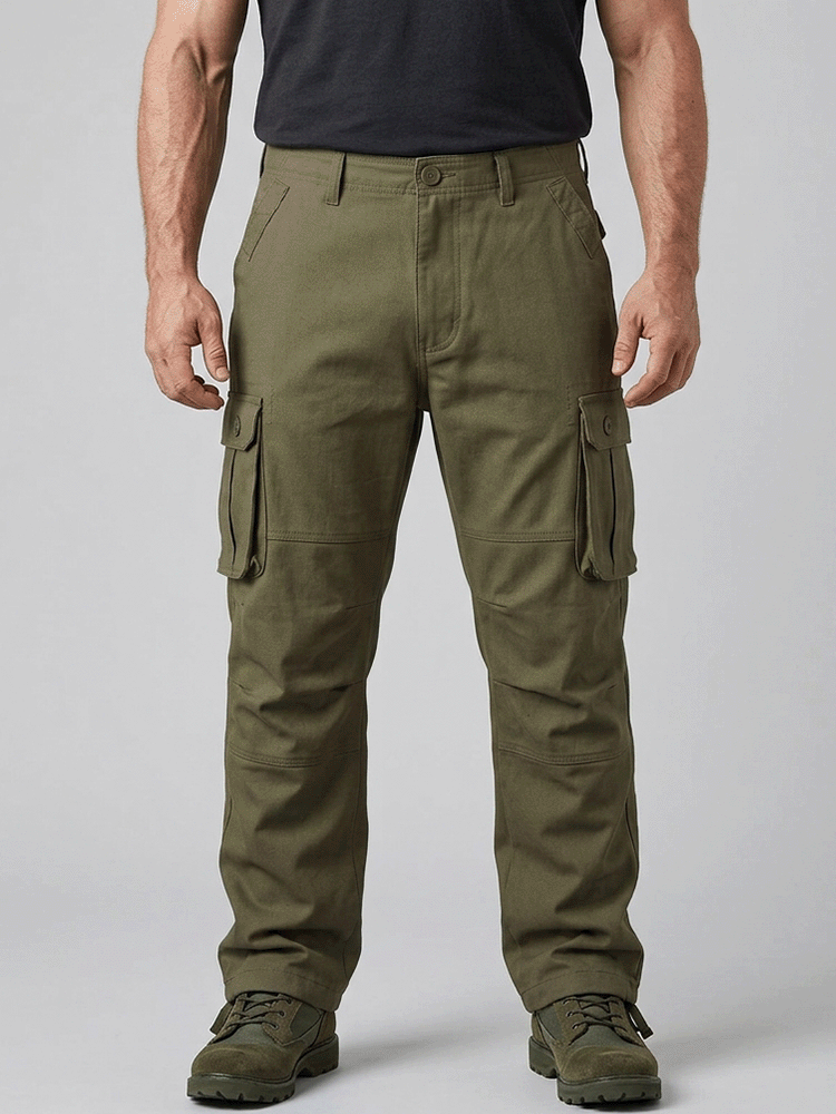 Ten-year durable oversized 6-pocket wrinkle-free and wear-resistant work pants