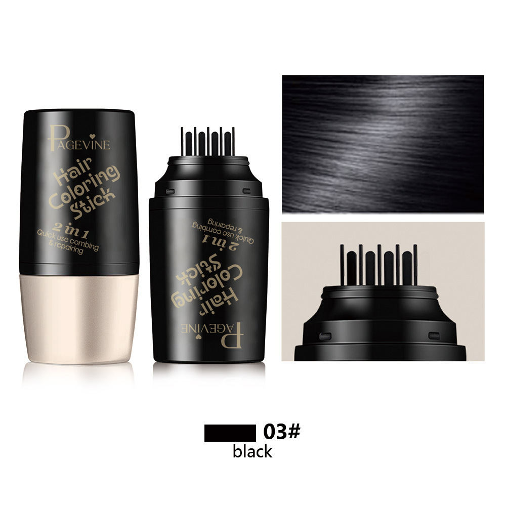 [Sweat-proof and waterproof] Hair styling stick with tooth comb that does not hurt the scalp